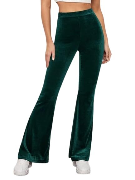 Velvet Flayer Pant/Western Women Solid Printed Pant